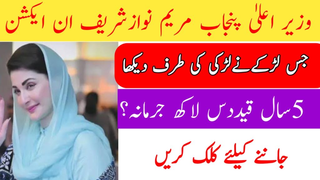 Punjab CM Maryam Nawaz Sharif Bans Illegal Acid Sales to Protect Women