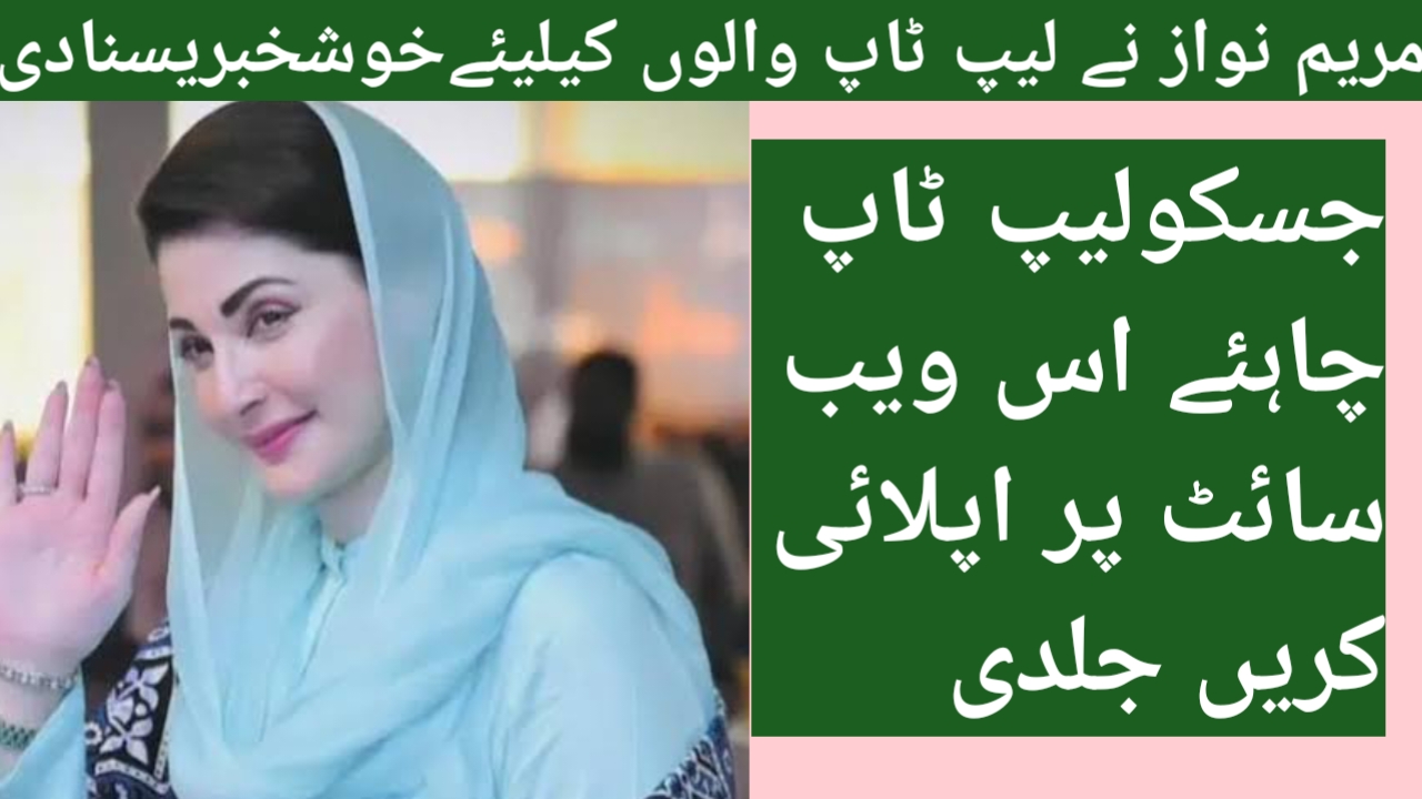 "CM Punjab Laptop Scheme 2025 application form sample"
