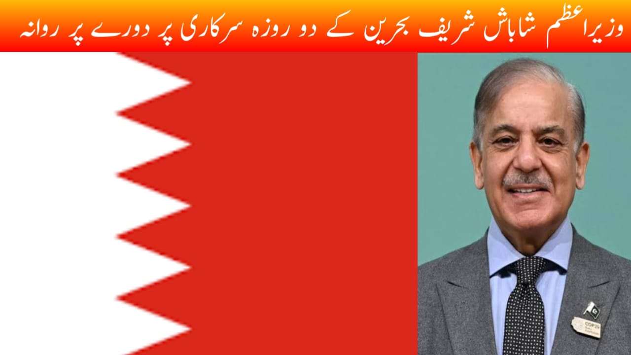 وزیراعظم شاباش شریف بحرین کےسرکاری پر دورے پر روانہ
